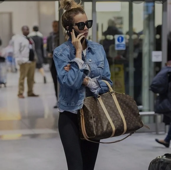 💕LOUIS VUITTON Keepall 50 Bandouliere w/ Strap Travel Bag Monogram - Picture 15 of 16